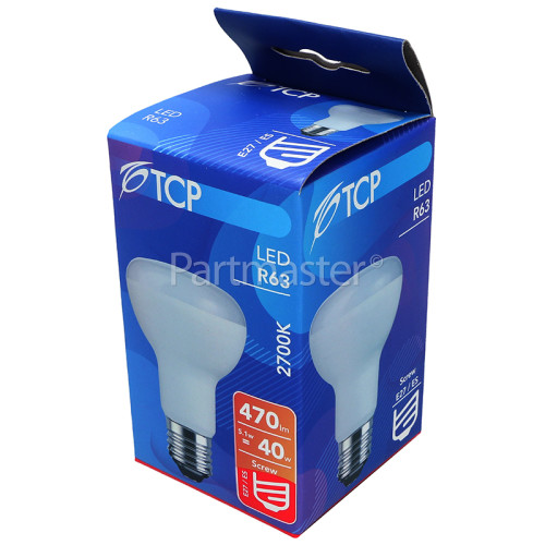 TCP 5.1W ES/E27 R63 LED Non-Dimmable Spotlight Lamp 40W Equivalent