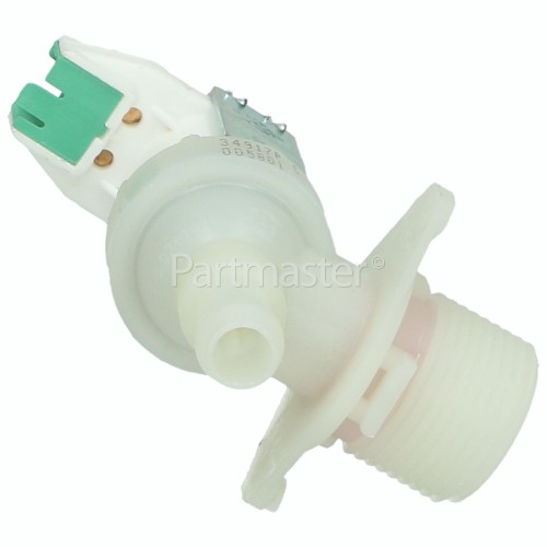 Smeg Cold Water Single Inlet Solenoid Valve : 90Deg. With Protected Tag Fitting / 12 Bore Outlet