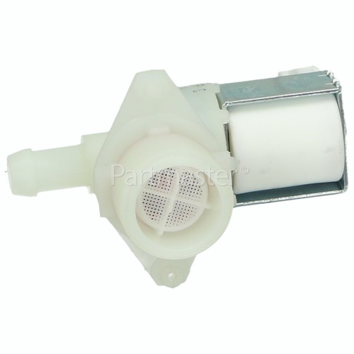 Smeg Cold Water Single Inlet Solenoid Valve : 90Deg. With Protected Tag Fitting / 12 Bore Outlet