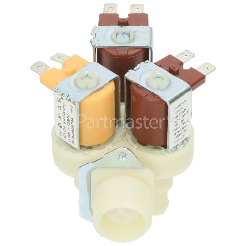 Cold Water Triple Solenoid Inlet Valve : 90Deg. 12 Bore Outlets