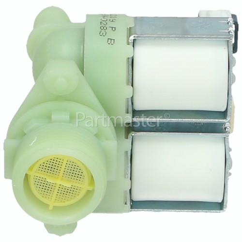 Hoover Cold Water Double Solenoid Inlet Valve : 180Deg. With Bore: 11.5 Bore Outlets & Protected (push) Connectors