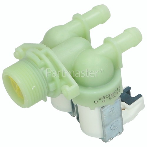 Hoover Cold Water Double Solenoid Inlet Valve : 180Deg. With Bore: 11.5 Bore Outlets & Protected (push) Connectors