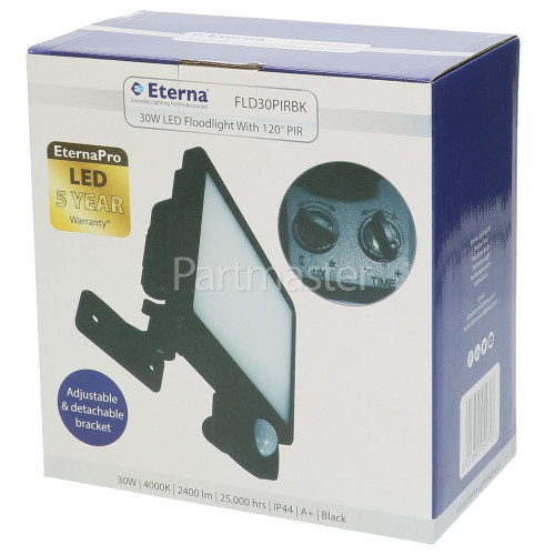 Eterna 30W LED Floodlight With PIR