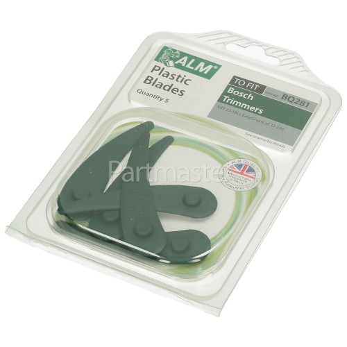 Bosch Plastic Blades (Pack Of 5) : FITS BOSCH ART 23-18 Li & ART 23-10.8Li & B&Q BQ231 Trimmer