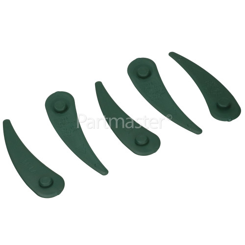 Bosch Plastic Blades (Pack Of 5) : FITS BOSCH ART 23-18 Li & ART 23-10.8Li & B&Q BQ231 Trimmer