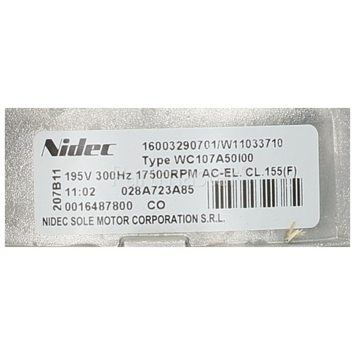 Hotpoint Motor : Nidec Sole WC107A-50I00 1750RPM