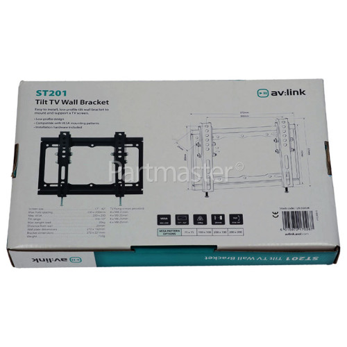 av:link 17" - 42" TV/Monitor Tilting Wall Bracket
