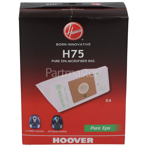 Hoover H75 Pure EPA Microfibre Dust Bag (Pack Of 4)