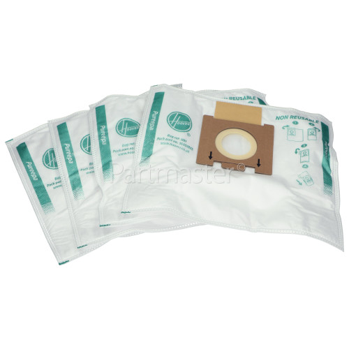 10 Sacchetti Per Aspirapolvere Hoover 35601865, H81, H 81 Pure Epa