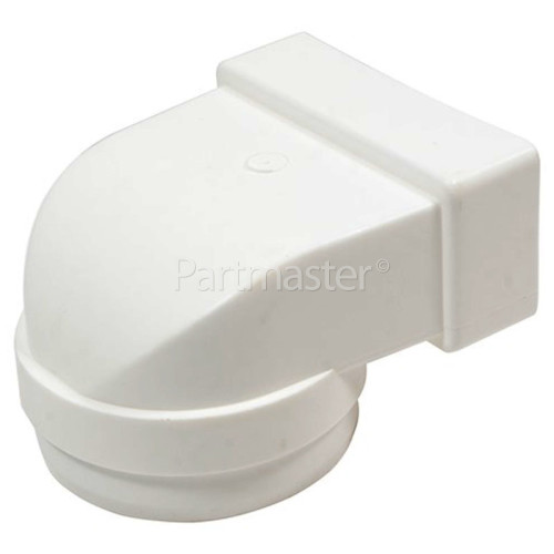 BTD Male Elbow Bend Vent Ducting: 90Deg. - 110MM X 54MM