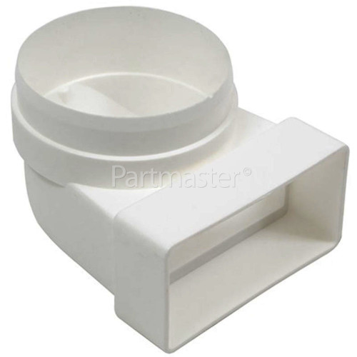 BTD Male Elbow Bend Vent Ducting: 90Deg. - 110MM X 54MM