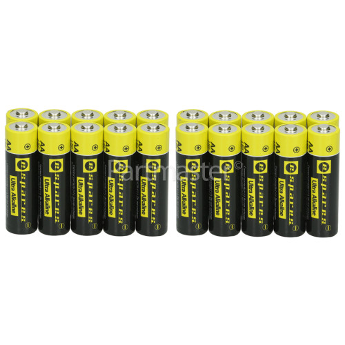 Espares Ultra Alkaline Aa/LR6 Batteries - Pack Of 20