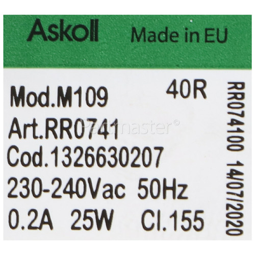 Ideal Drain Pump Assembly : Askoll M109 1326630207 25W