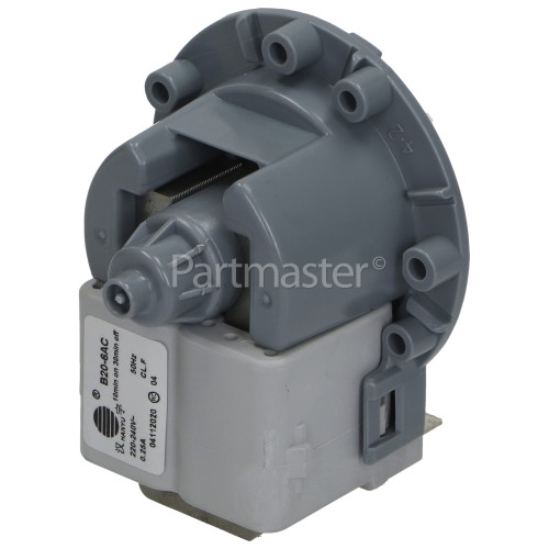 LG Drain Pump (With Round Top Screw On & Front Terminals / Ribbed Impeller Surrond ) : Hanyu B20-6AC