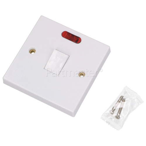 Wellco 20A Double Pole Switch With Neon Indicator www.partmaster.co.uk