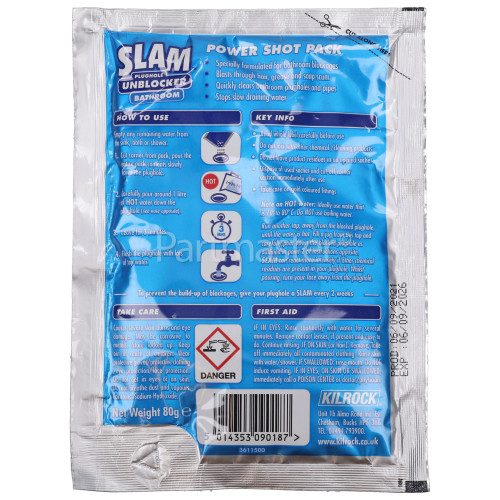 Kilrock Kilrock SLAM Bathroom Drain Unblocker - 80g Sachet