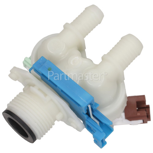 Electrolux Group Cold Water Double Solenoid Inlet Valve : 180Deg. & Protected Push Connectors