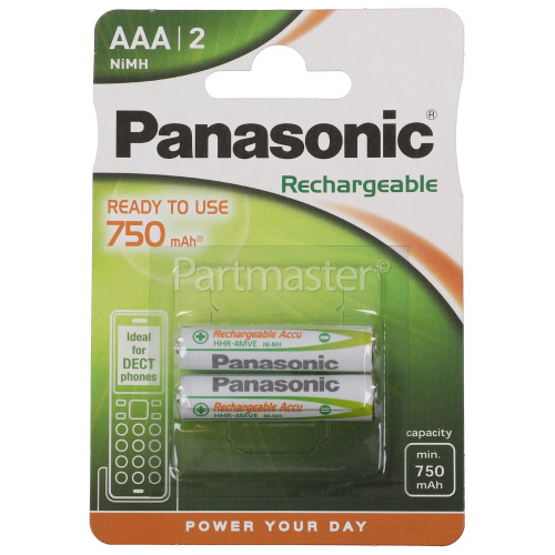 Panasonic AAA Rechargeable Dect Phone Batteries (Pack Of 2)