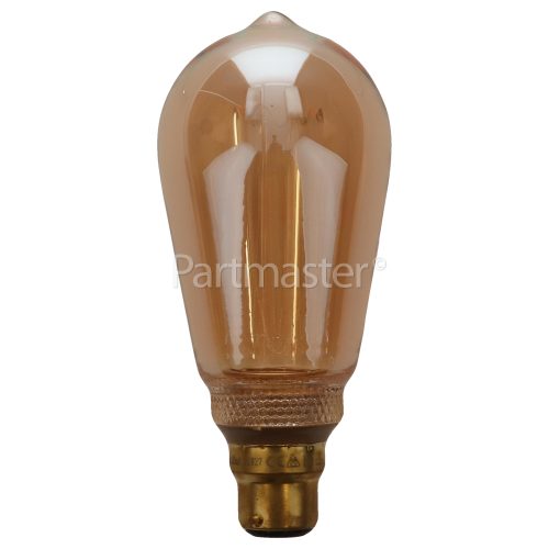 TCP BC/B22 LED Classic Etched ST64 Vintage Lamp (Candlelight)