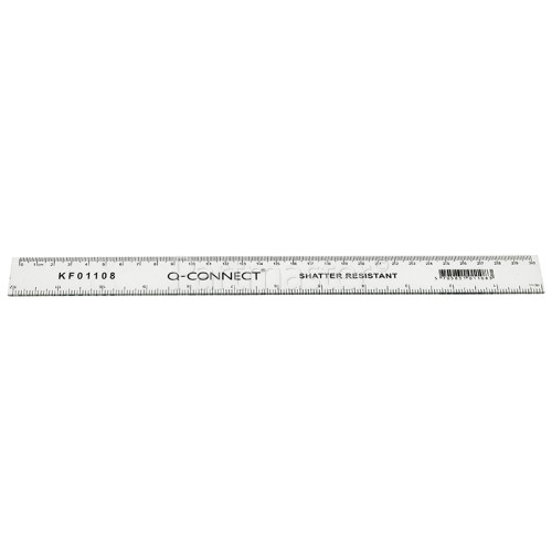 Staples Advantage Plastic Shatterproof Ruler