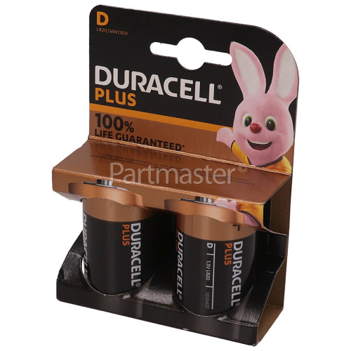 Duracell D Batteries (Pack 2) Single Card