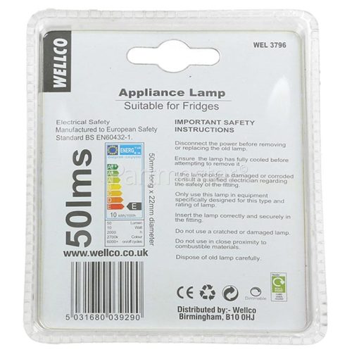 Diplomat 10W Fridge Lamp SES/E14 240V