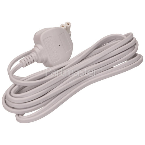 Universal Figure 8 Right-Angled Mains Leads - UK Plug