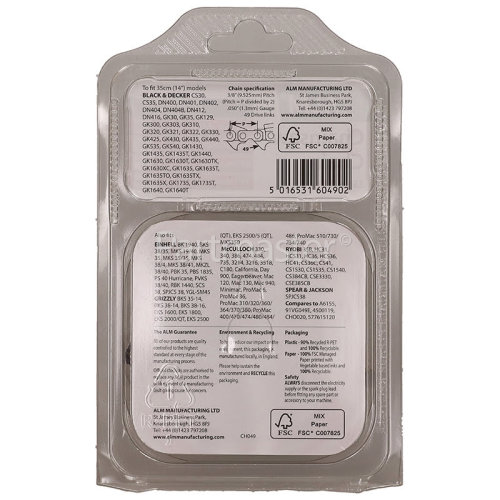 Echo CH049 35cm (14") 49 Drive Link Chainsaw Chain