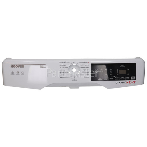 Hoover Control Panel Fascia Assembly - White