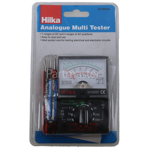 AC/DC Analogue Multimeter 1000V 0.5 - 500mA (workshop Safety) PPE