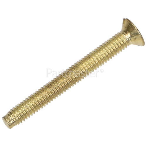 Wellco 38mm Brass Plated Screws (Pack Of 4)