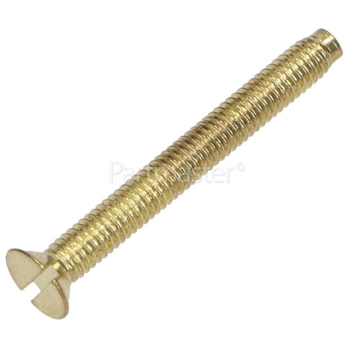 Wellco 38mm Brass Plated Screws (Pack Of 4)