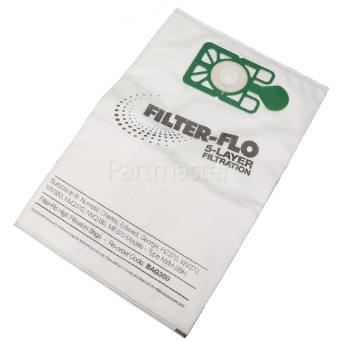 Numatic NVM-1AH Hepa-Flo-Filterbeuter Filtert&uuml;ten RSV130 RSB140