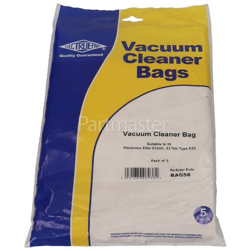 Excellent E20 Dust Bag (Pack Of 5) - BAG58