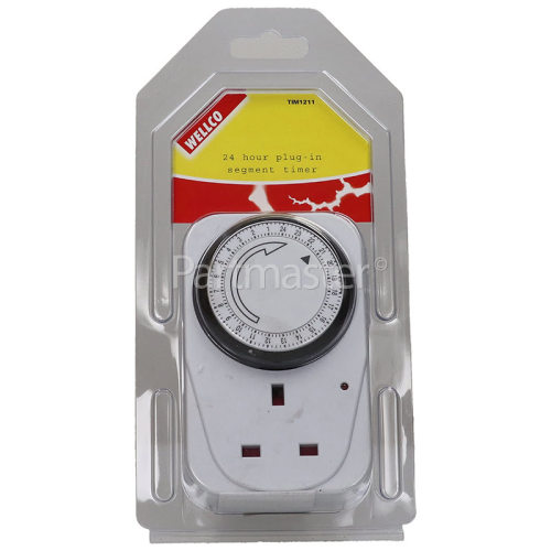 Wellco 24 Hour Plug-In Segment Timer - UK Plug