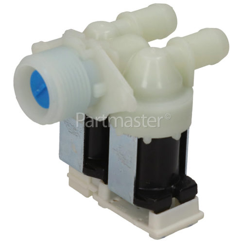 KitchenAid Cold Water Double Solenoid Inlet Valve : 180Deg. With 14.5 Bore Outlets