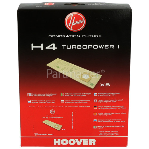 Hoover H4 Dust Bag (Pack Of 5)