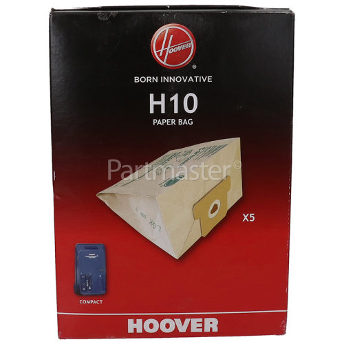 Hoover H10 Dust Bag (Pack Of 5)