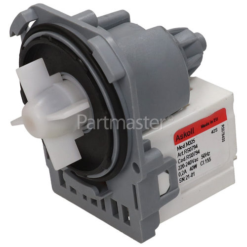 Zanussi Drain Pump (Flat Top, Twist On & Screw) : Askoll M239 Or Leili BPX2-57 30 Watts