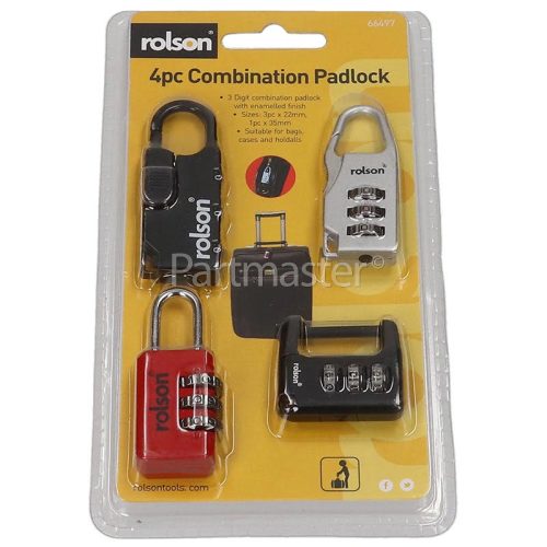 4 Piece Padlock Set