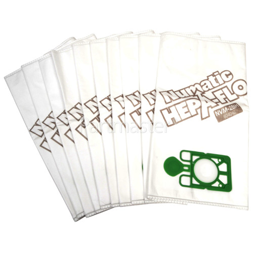 Lot De 10 Sacs Hepaflo Pour Aspirateur Numatic NVM 2BH - Pièces D'origine !