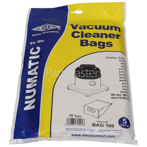 Mobilo Compatible 2B Dust Bag (Pack Of 5)