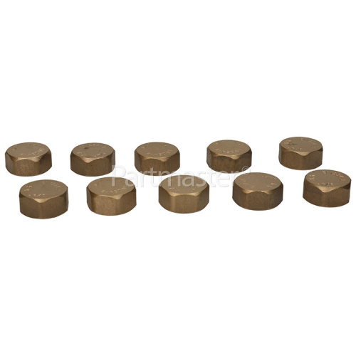 Lamona End Of Line Tap Compression Blanking Cover Cap Nut (Box Of 10) : Size : 3/4 Inch