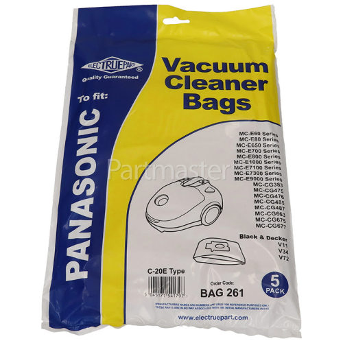 Panasonic MC-E862 C20E Dust Bag (Pack Of 5)