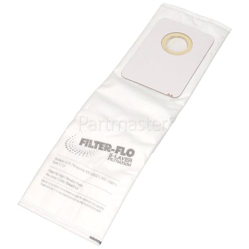 Panasonic U-13 Type Filter-Flo Synthetic Dust Bags (Pack Of 5) - BAG313