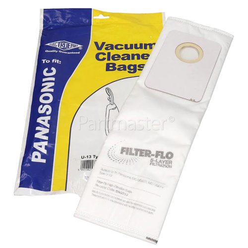 Panasonic U-13 Type Filter-Flo Synthetic Dust Bags (Pack Of 5) - BAG313