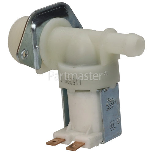 Merloni (Indesit Group) Cold Water Single Solenoid Inlet Valve : 180Deg. 12 Bore Outlet