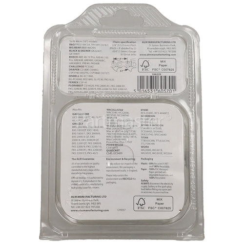 Lux CH057 40cm (16") 57 Drive Link Chainsaw Chain