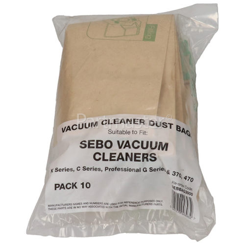 Sebo C2 Total Compatible 5093ER Vacuum Dust Bags (Pack Of 10)