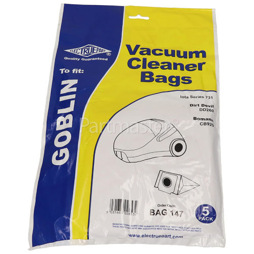 Vortex 72 Dust Bag (Pack Of 5) - BAG147